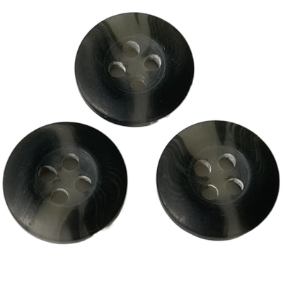 14mm فو القرن أزرار استخدام اللون الرمادي على معطف سترة خارجية
