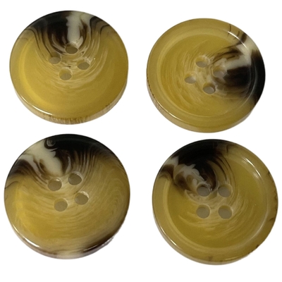 ODM Rim Yellow Color Fake Horn Button 30L ملحق للملابس